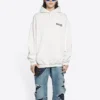 FW21 Hettegenser med Political Campaign-trykk, hvit 578135TKVI99084