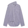 FW21 Langermet skjorte med striper, mørkeblå 663034TIM368502