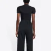 FW21 Logo-alfabet-trykk, slim fit, kort ermet, svart 6617524B0B11077