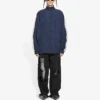 FW21 Logo Splicing Loose Jakke Unisex Marineblå 663065TKO484063