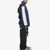 FW21 Logo Splicing Loose Jakke Unisex Marineblå 663065TKO484063