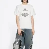 FW21 T-skjorte med logotrykk, hvit 661705TKVF19081