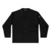 FW23 Cardigan «Svart dobbeltsidig ullstrikk» 771671T16751000