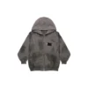 Gaffer Heavy Washed Zip-Up-hettegenser, smal passform «Grey» 720424TNVK51227