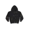 Gaffer Heavy Washed Zip-Up-hettegenser, smal passform «Grey» 720424TNVK51227