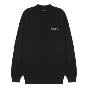 Genser med brodert logo, medium passform «Svart» 652981TKV871070