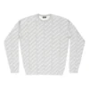 Genser med logo over hele «Light Grey White» 702952T32331461