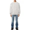 Genser med logo over hele «White Black» 702952T32339054