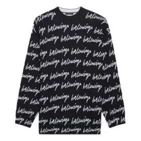 Genser med logo overalt «Black» 625984T31841070 Genser med logo overalt «Black» 625984T31841070