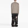 Genser med mini-logo over hele «Beige» 736247T32339977