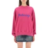 Gensere med rund hals og skriftlogo «Dark Fuchsia» 697869TMVB50507