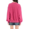 Gensere med rund hals og skriftlogo «Dark Fuchsia» 697869TMVB50507