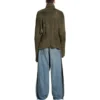 Gjenbrukssokker-genser «Dark Green» 768686T71932525
