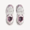 Glitter-Runner-sneakers for kvinner i hvitt/lilla/rosa