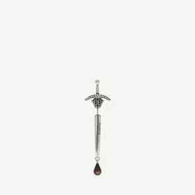 Goth-sverd-ørering i sølv