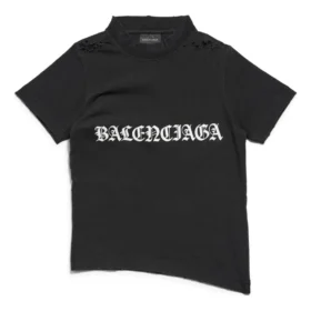 Gothic Type krympet T-skjorte «Black White» 788246TQVJ51569 Gothic Type krympet T-skjorte «Black White» 788246TQVJ51569