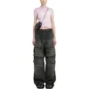 Gothic Type krympet T-skjorte «Light Pink» 788246TQVJ55708