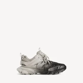 Gradient-track sneaker for menn i svart/beige