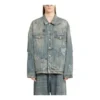 Graffiti-Denim-jakke «Light Blue» 721708TOW664036