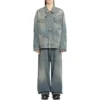 Graffiti-Denim-jakke «Light Blue» 721708TOW664036