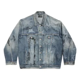 Graffiti Oversized Jakker «Light Blue» 745048TNW014012