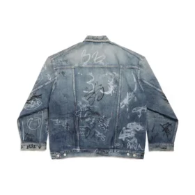 Graffiti Oversized Jakker «Light Blue» 745048TNW014012