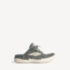 Hamptons-denim-mule for kvinner i blått/offwhite