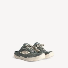 Hamptons-denim-mule for kvinner i blått/offwhite