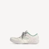Hamptons medium slitt herresneaker i beige/grønt
