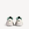 Hamptons medium slitt herresneaker i beige/grønt