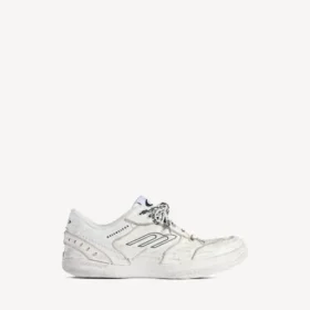 Hamptons medium slitt sneaker for kvinner i hvitt