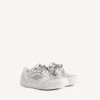 Hamptons medium slitt sneaker for kvinner i hvitt