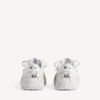 Hamptons medium slitt sneaker for kvinner i hvitt