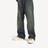 Hamptons medium slitt sneaker for menn i offwhite/rød