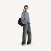 Hamptons medium slitt sneaker for menn i offwhite/rød
