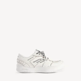 Hamptons-plattformsneaker for kvinner i hvitt
