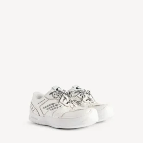 Hamptons-plattformsneaker for kvinner i hvitt