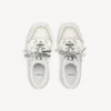 Hamptons-plattformsneaker for kvinner i hvitt