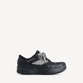 Hamptons-plattformsneakers for kvinner i svart