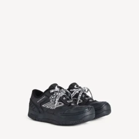 Hamptons-plattformsneakers for kvinner i svart