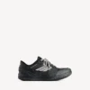 Hamptons-sneakers for kvinner i slitt utseende, i svart