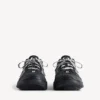 Hamptons-sneakers for kvinner i slitt utseende, i svart