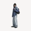 Hamptons-sneaker for menn i slitt utseende, svart