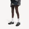 Hamptons-sneakers for kvinner i slitt utseende, i svart