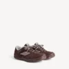 Hamptons-sneakers i semsket skinn for menn i mørkebrunt/grått