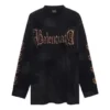 Heavy Metal langermet T-skjorte i oversized-passform «Black Faded» 739783TOVE11055