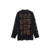 Heavy Metal langermet T-skjorte i oversized-passform «Black Faded» 739783TOVE11055