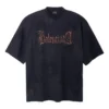 Heavy Metal-T-skjorte, stor passform «Black Faded» 744439TOVE11055
