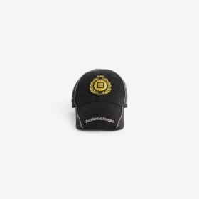 Herre-cap med maritimt emblem i svart