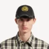 Herre-cap med maritimt emblem i svart